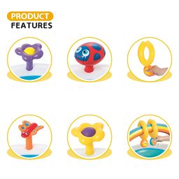 Bestway Inflatable Rainbow Go and Grow Activity Gym for Infants Inflatable Swimming Pool Inflatable Pool Accessory (Multicolor) image 2