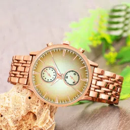 DOUBLERUN Men Dial & Bracelet Style Straps Analogue Multi Function Watch H05NAMT-21-5