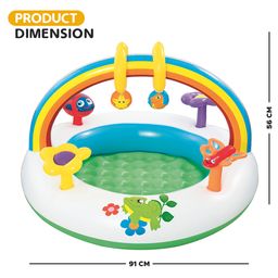 Bestway Inflatable Rainbow Go and Grow Activity Gym for Infants Inflatable Swimming Pool Inflatable Pool Accessory (Multicolor) image 3