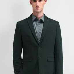 Arrow Self Design Slim-Fit Single-Breasted Formal Blazers-picture-15