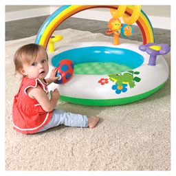 Bestway Inflatable Rainbow Go and Grow Activity Gym for Infants Inflatable Swimming Pool Inflatable Pool Accessory (Multicolor) image 4