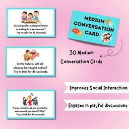 EDUSTAR Kids Conversation Game With Snakes and Ladders - Ultimate Family Fun Game - Multicolor image 4