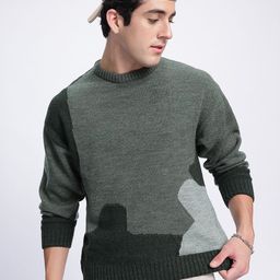 glitchez Cozy Vibes Self-Design Drop-Shoulder Pullover-image-51