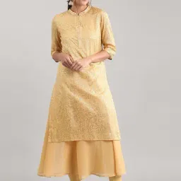 Aurelia Golden Printed Straight Kurta-picture-19