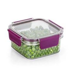 HAZEL Transparent Plastic Airtight Leak proof Microwave Safe Container 600 ml image 1