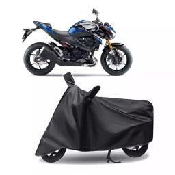 Auto Pearl Polyester Two Wheeler Cover for Kawasaki Z800 (Grey)-image-34