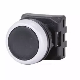 RS PRO Push Button Head Black Spring Return 22 mm Cutout IP65, 1881127-18
