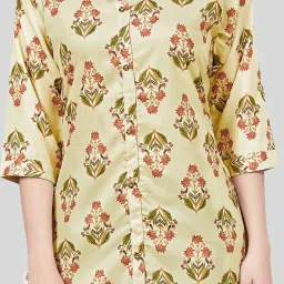 Saree Swarg Lime Green Printed A Line Kurti image 5