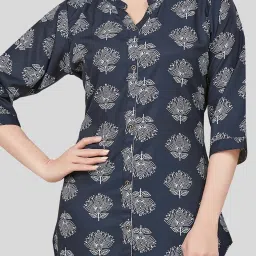 Saree Swarg Black Printed A Line Kurti image 5
