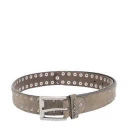 Being Human Beige Leather Waist Belt for Men-image-72