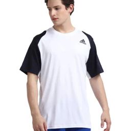 adidas White Round Neck T-Shirt-image-53