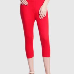 Dollar Missy Red Skinny Fit Capris-image-5
