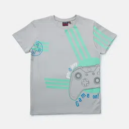 Gini & Jony Kids Grey Printed T-Shirt-picture-11