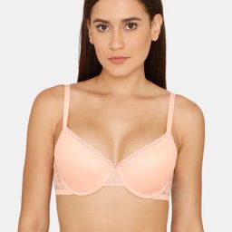 Rosaline by Zivame Orange Under wired Padded T Shirt Bra-image-34