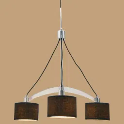 Kapoor E Illuminations 'Collins' Black & Silver Metal 3-In-1 Chandelier-8