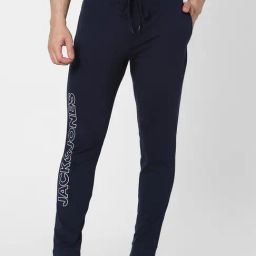 Jack & Jones Blue Regular Fit Printed Trackpants-image-35