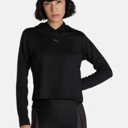 Puma Black Regular Fit Hoodie-image-85