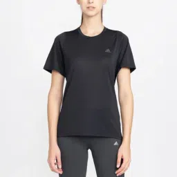 adidas Black Printed Polyester RI 3B T-Shirt-picture-1