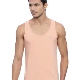 Masculino Latino Orange Cotton Regular Fit Tank Tee-picture-0