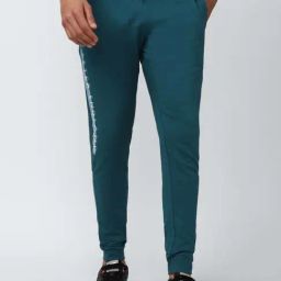Peter England Blue Cotton Regular Fit Printed Joggers-picture-36