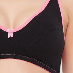 Clovia Black Full Coverage Non-Padded Full Coverage Bra image 5
