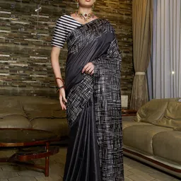 KAYOMMI Pure Silk Block Print Saree-image-16