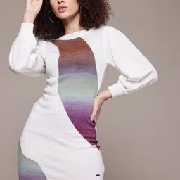 The Roadster Lifestyle Co. Abstract Jumper Mini Dress-image-34