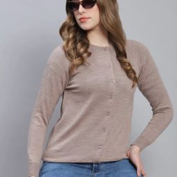 Monte Carlo Beige Wool Cardigan image 1