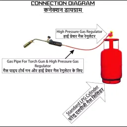 Johnson Tools 1 mtr Dunlup LPG Rubber Hose Pipe for High Pressure Works (Not for Domestic Use) image 3