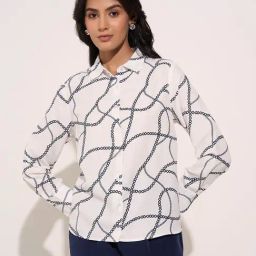 Annabelle By Pantaloons White Regular Fit Shirt-image-98