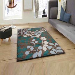 Presto Brown & Green Polyester Carpet-image-97
