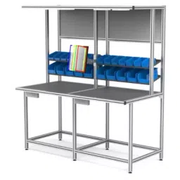 STM Engineers Workstation 200 Kg Load Capacity for 2 Person 2400x900x2000 mm-picture-3