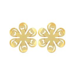 Joyalukkas 22k Gold Floral Stud Earrings for Women-image-71