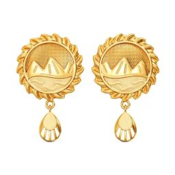 Joyalukkas 22k Yellow Gold Drop Earrings for Women-21