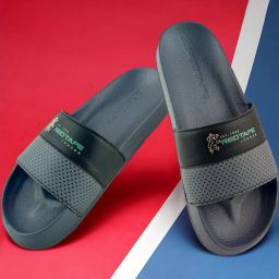 Red Tape Men's Grey Slides image 1