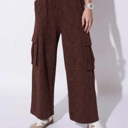 Ajile By Pantaloons Brown High Rise Pants-picture-35