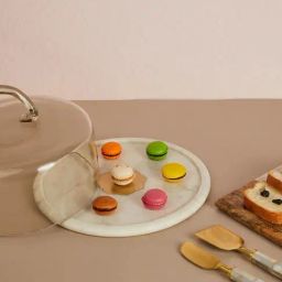 Fabindia Rasoi White Stone Serving Platter-20