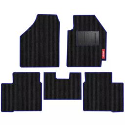 Elegant Cord Black & Blue Carpet Car Mat Compatible With Maruti Celerio-image-72