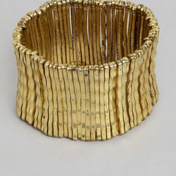 RICHEERA Women Gold-Toned Gold-Plated Elasticated Bracelet-image-12