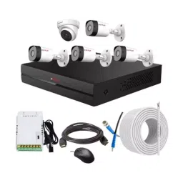 CP PLUS CCTV Combo Kit 2.4 MP Full HD Audio Indoor & Outdoor with 8 Channel DVR 4 Bullet, 1 Dome Camera, 8 Channel SMPS, 70 m Copper Cable & Connectors-image-98