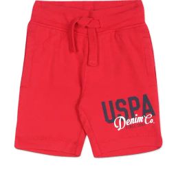 U.S. Polo Assn. Kids Red Logo Printed Shorts-image-24
