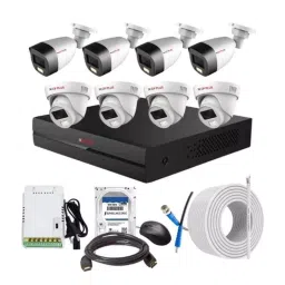 CP PLUS CCTV Combo Kit 2.4 MP Full Colour HD Audio Indoor & Outdoor with 8 Channel DVR, 4 Dome 4 Bullet Camera, 8 Channel SMPS, 70 m Cable, 2 TB HDD & Connectors-image-40