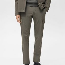 MANGO MAN Men Cargos Trousers-image-85