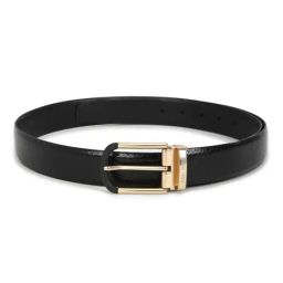 Allen Solly Black Leather Textured Casual Belt for Men-image-22
