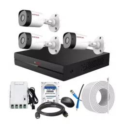 CP PLUS CCTV Combo Kit 2.4 MP Full HD Audio Indoor & Outdoor with 4 Channel DVR 3 Bullet Camera, 4 Channel SMPS, 70 m Copper Cable 2 TB HDD & Connectors-image-104