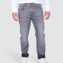 Lee Grey Cotton Solid Mid Rise Jeans-picture-4