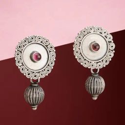 Fabindia Silver Dangler Earrings-image-33