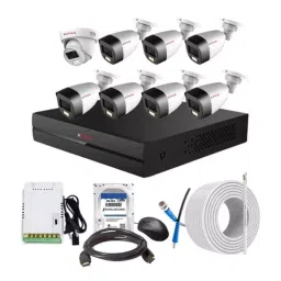 CP PLUS CCTV Combo Kit 2.4 MP Full Colour HD Audio Indoor & Outdoor with 8 Channel DVR, 7 Bullet 1 Dome Camera, 8 Channel SMPS, 70 m Cable, 2 TB HDD & Connectors-image-27