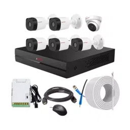 CP PLUS CCTV Combo Kit 2.4 MP Indoor & Outdoor with 8 Channel DVR, 5 Bullet 1 Dome Camera, 8 Channel SMPS, 70 m Copper Cable & Connectors-image-53