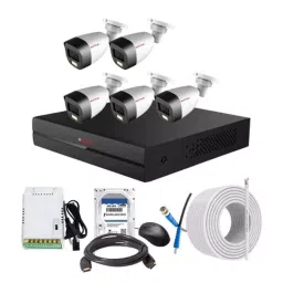 CP PLUS CCTV Combo Kit 2.4 MP Full Colour HD Audio Indoor & Outdoor with 8 Channel DVR, 5 Bullet Camera, 8 Channel SMPS, 70 m Copper Cable, 500 GB HDD & Connectors-image-98